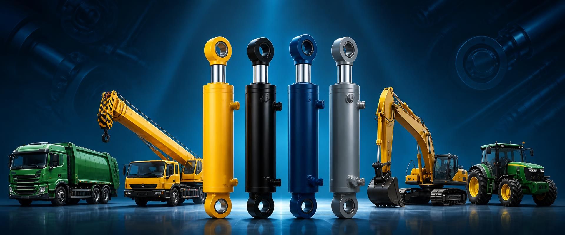 Custom hydraulic cylinders for construction, mining and agricultural machinery